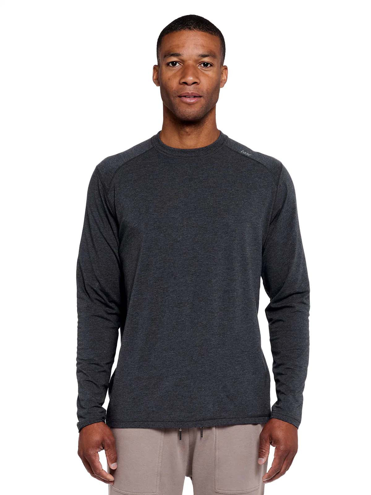 TASC Mens Carrollton Performance LS Tee in Iron