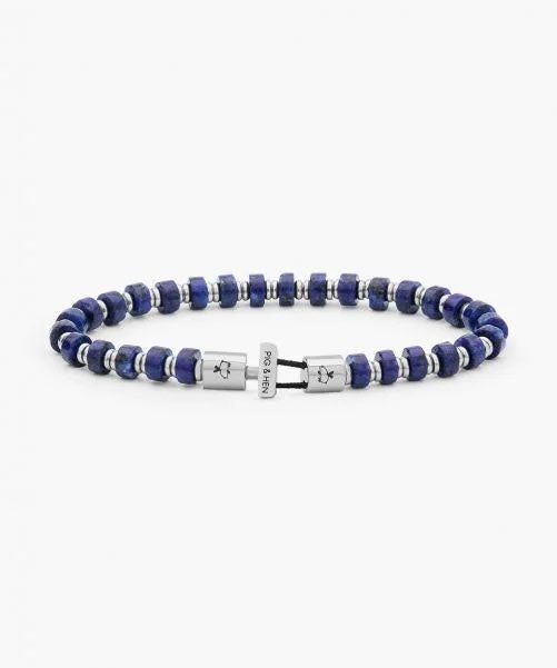 Pig and Hen Brontide 6mm Bracelet in Lapiz Lazuli