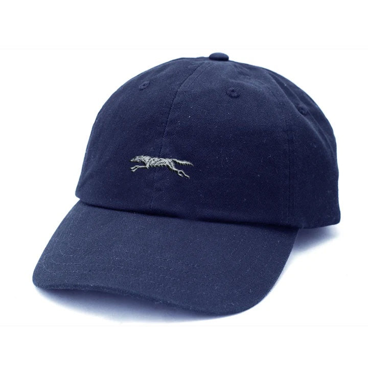 Greyson Running Wolf Dad Hat in Maltese Blue