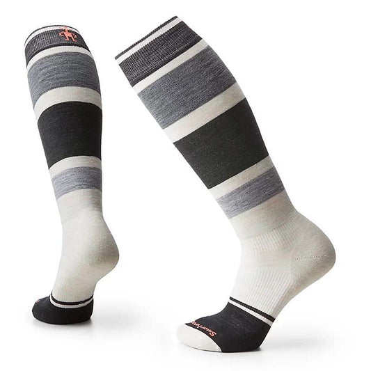 Womens Smartwool Snowboard Targeted Cushion Over The Calf Socks in Moonbeam