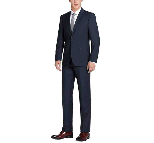 Renoir Slim Fit 2 Button Suit in Navy