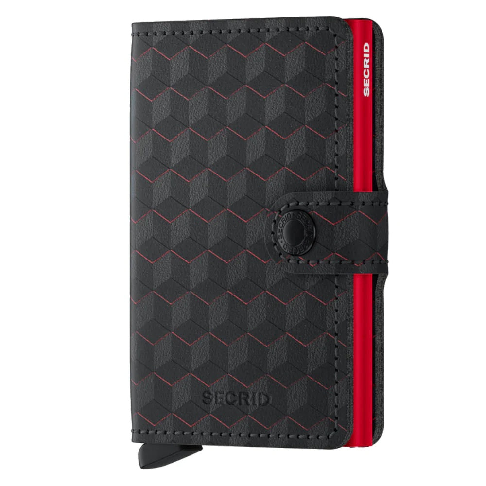 Secrid Slim Wallet in Optical Black/Red