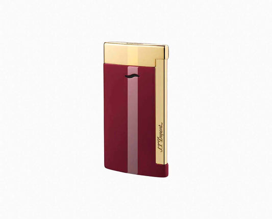S T Dupont Slim 7 Lighter in Red/Gold