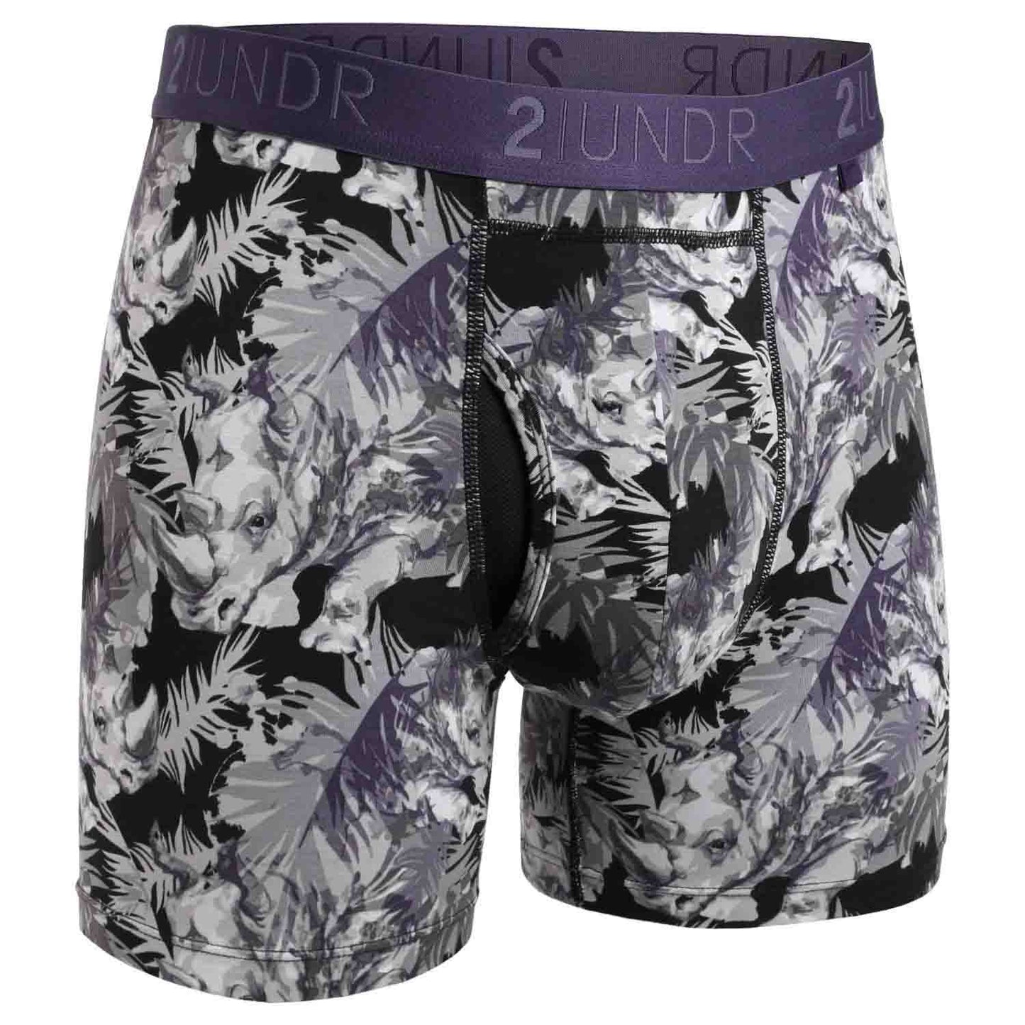 2 UNDR Swing Shift 6" Boxer Brief in Rhino