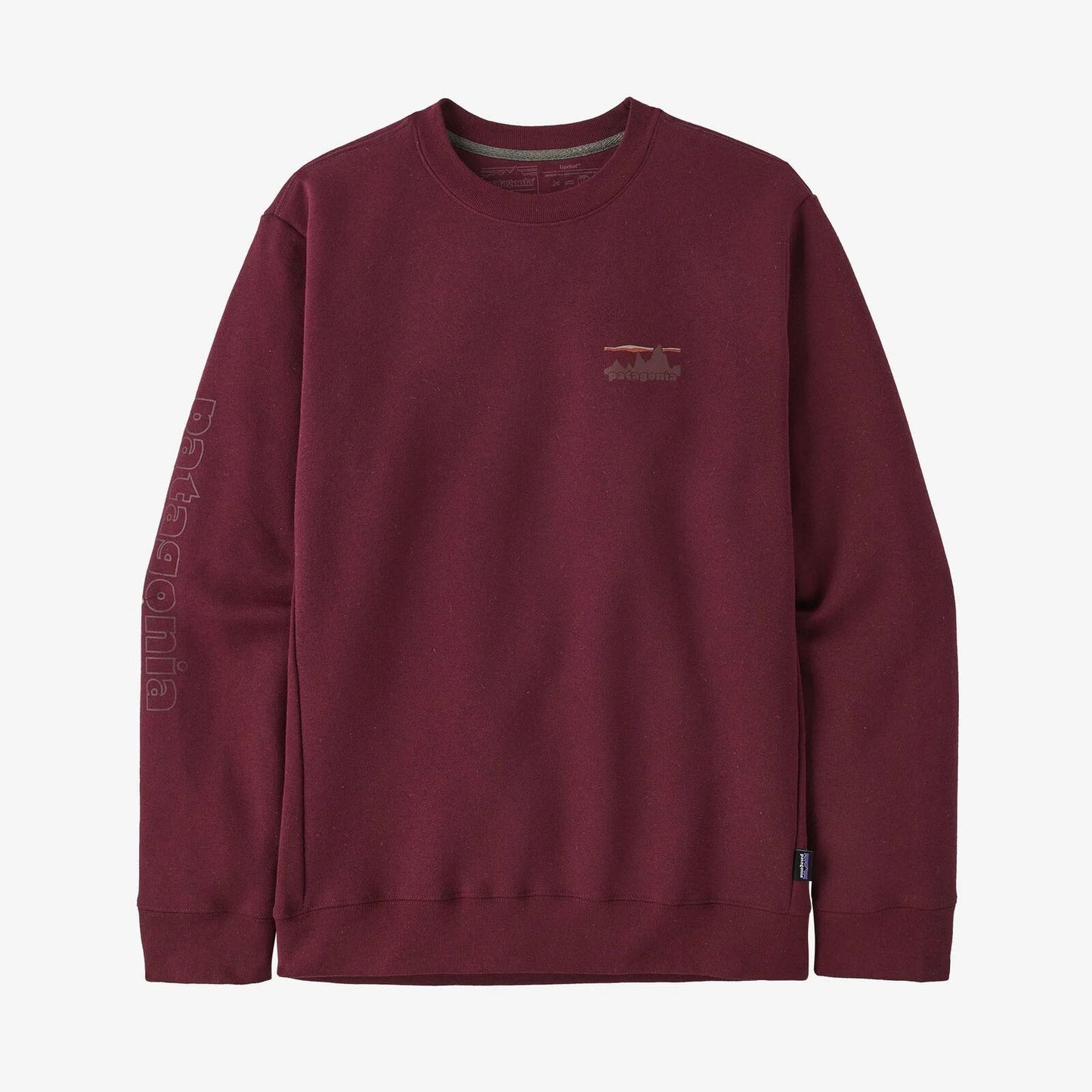 Patagonia Mens '73 Skyline Uprisal Crew Sweatshirt in Sequoia Red