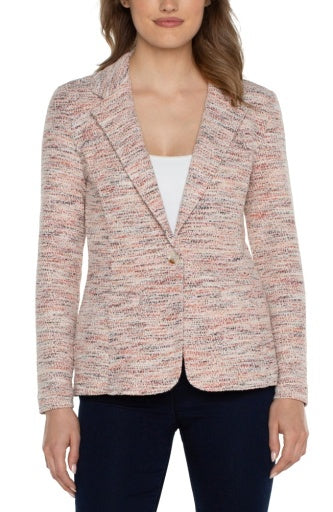 Womens Liverpool Fitted Blazer in Lava Flow Boucle
