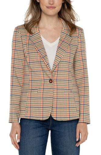 Womens Liverpool Fitted Blazer in Lava Flow Multi