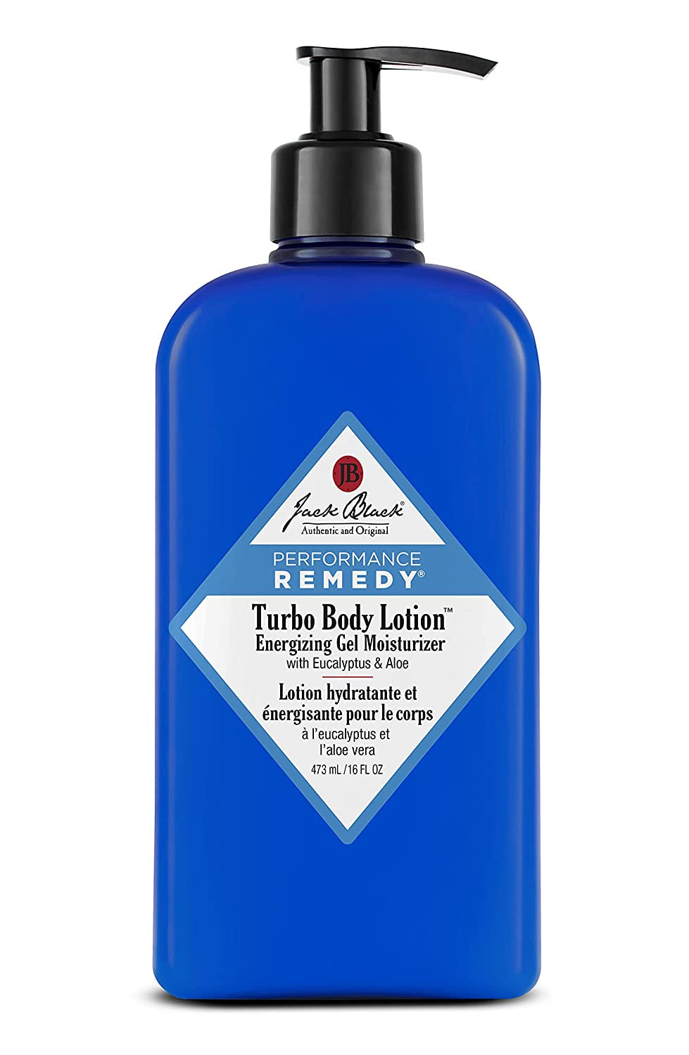Jack Black 16 oz Turbo Body Lotion™ Energizing Gel Moisturizer with Eucalyptus and Aloe