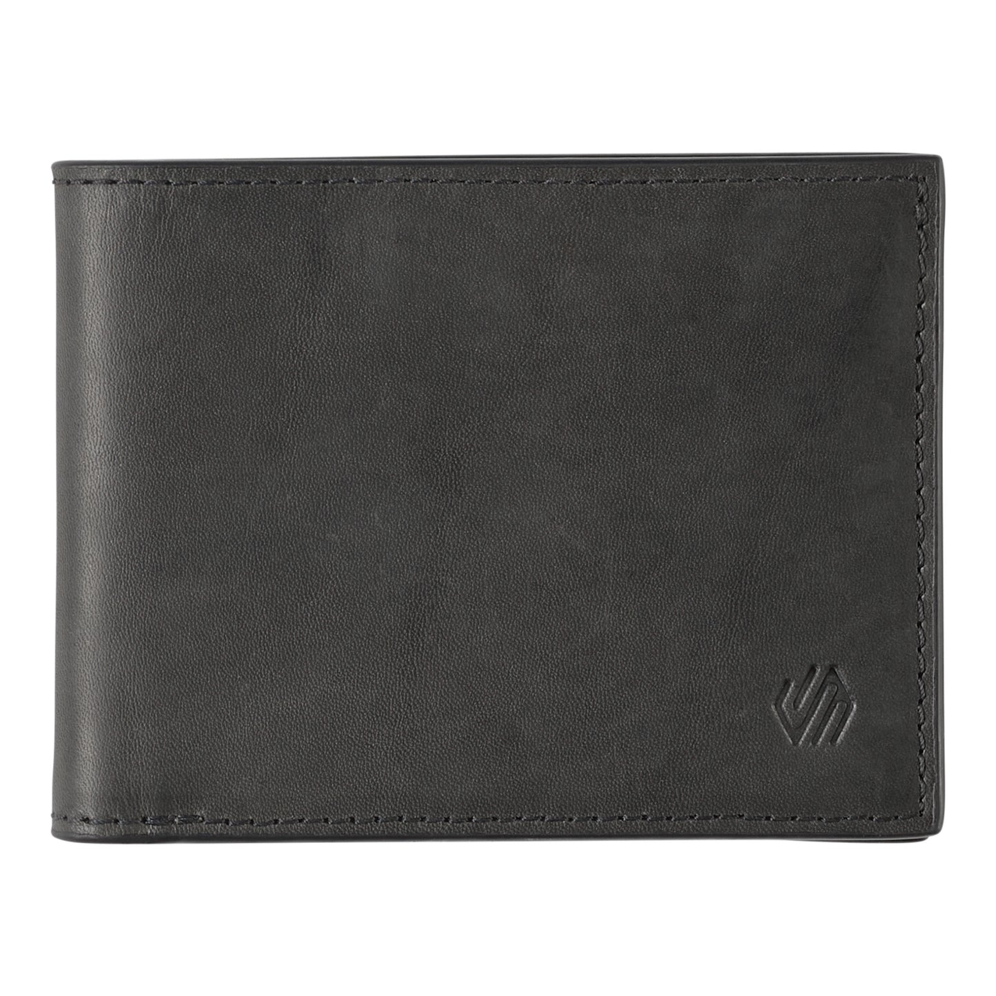 Johnston & Murphy Rhodes Billfold Wallet in Black Full Grain Leather