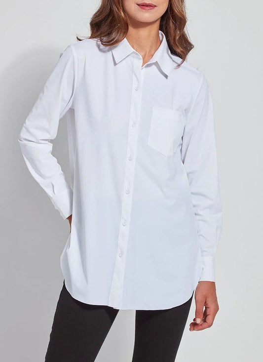 Womens Lysse Schiffer Button Down Shirt in White