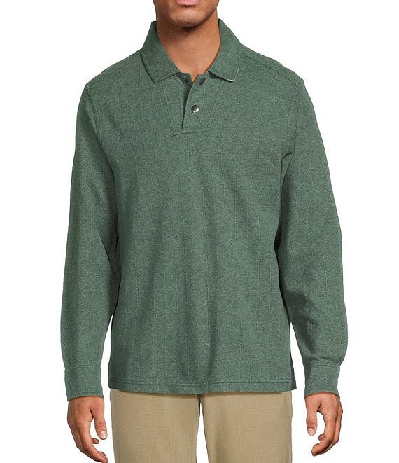 Tommy Bahama Las Arias LS Polo in Dark Jade