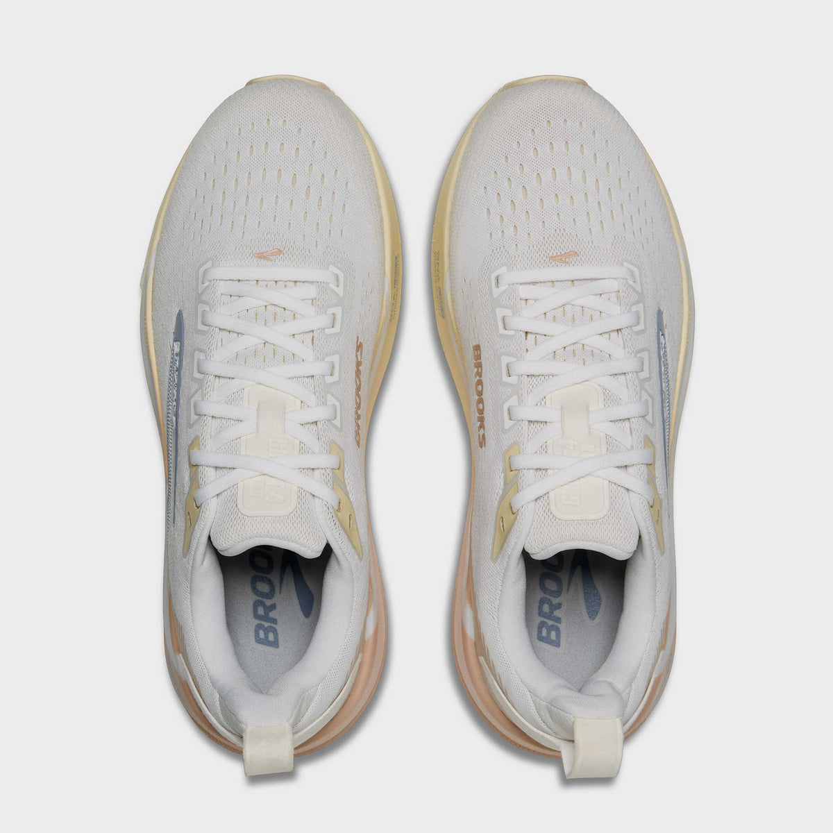Womens Brooks Ghost Max 4 Running Shoe in White/Rose/Rutabega