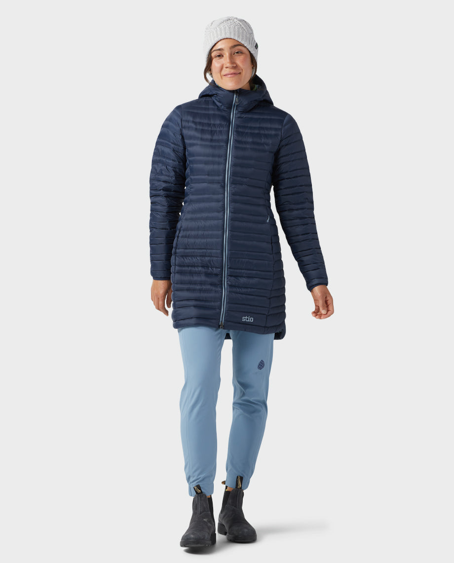 Womens Stio Pinion Down Parka in Mountain Shadow