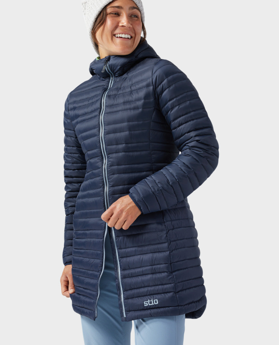 Womens Stio Pinion Down Parka in Mountain Shadow