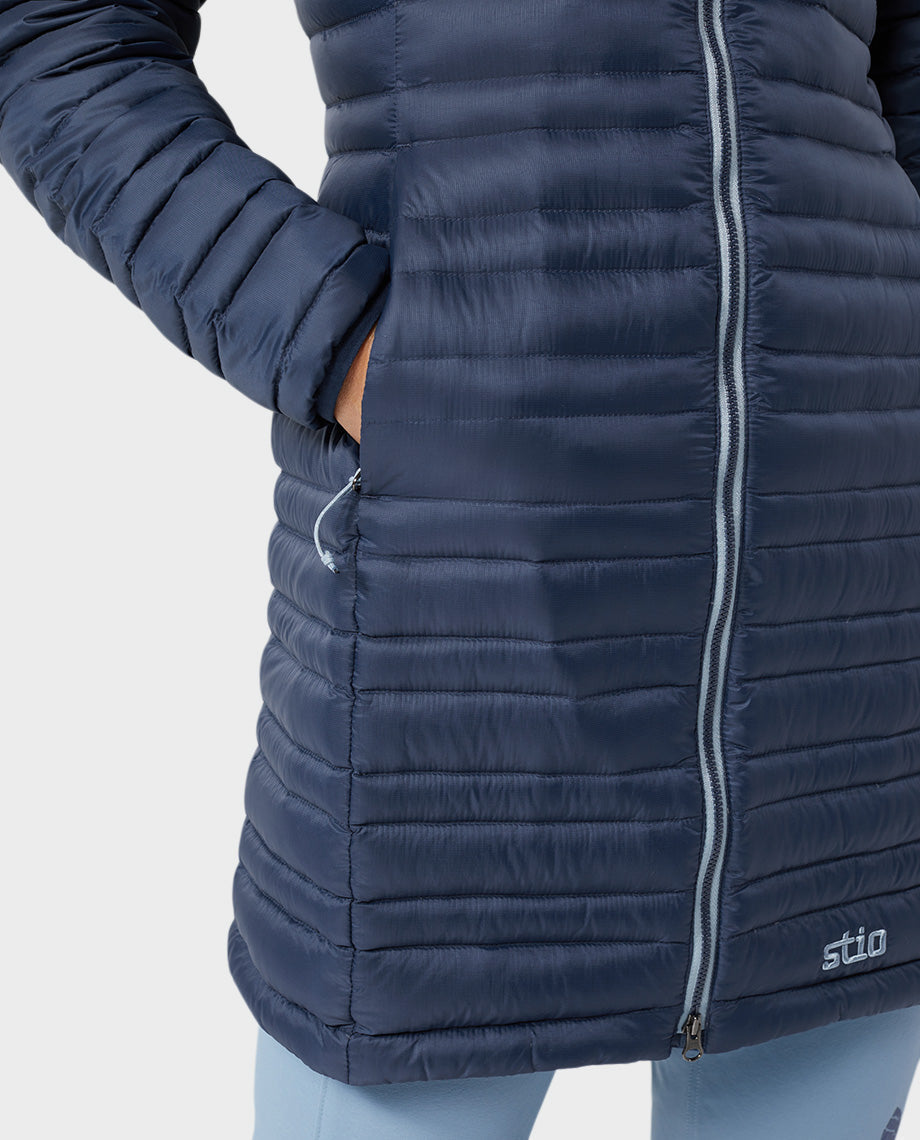 Womens Stio Pinion Down Parka in Mountain Shadow