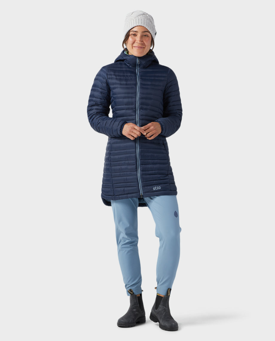 Womens Stio Pinion Down Parka in Mountain Shadow