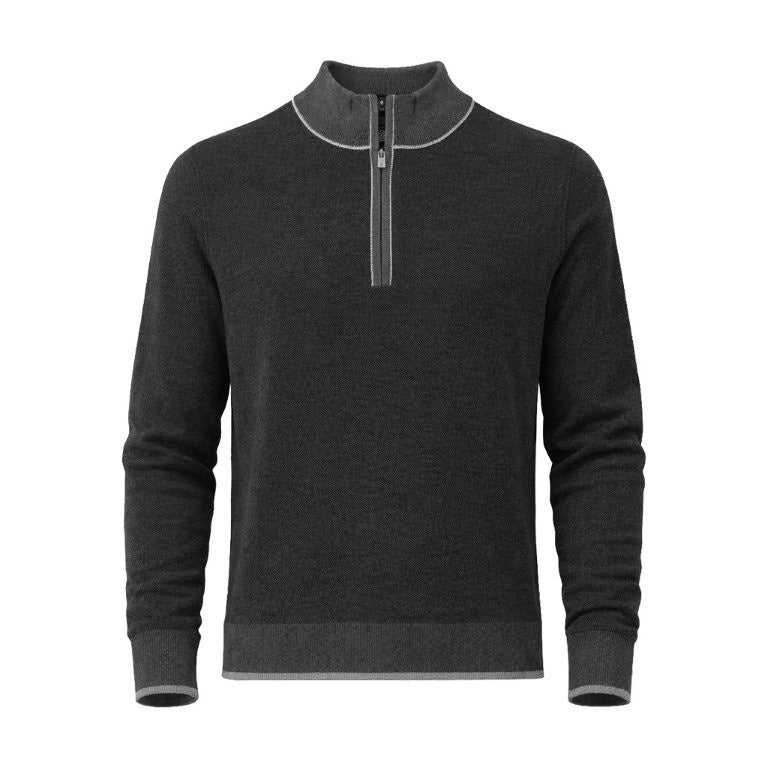 F/X Fusion Birdseye Quarter Zip in Black Combo