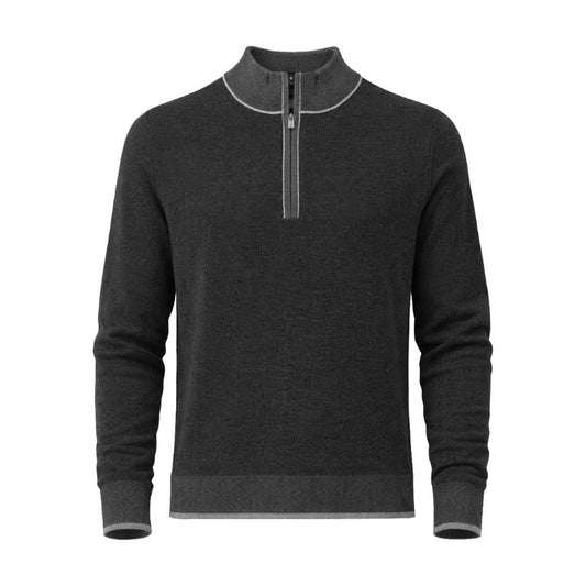 F/X Fusion Birdseye Quarter Zip in Black Combo
