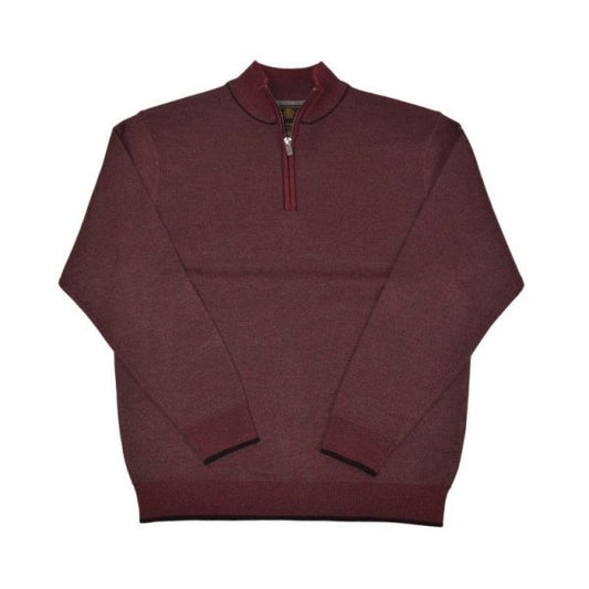 F/X Fusion Birdseye Quarter Zip in Crimson