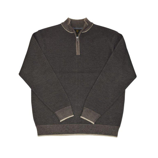 F/X Fusion Birdseye Quarter Zip in Taupe