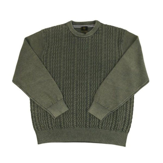 F/X Fusion Sandwashed Cable Crew in Olive