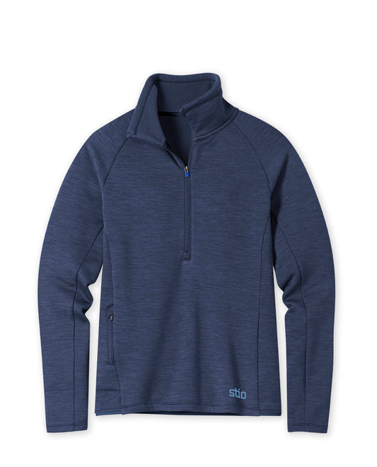 Womens Stio Glide Power Stretch Half Zip in Mountain Shadow