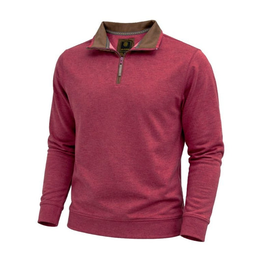 F/X Fusion Cashmere Soft Touch Quarter Zip in Bordeaux