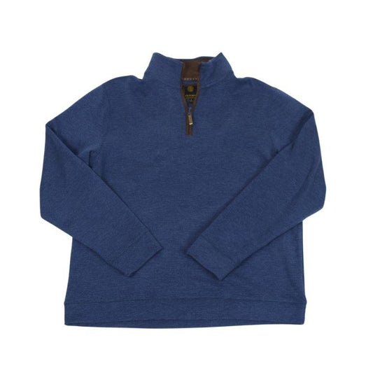 F/X Fusion Cashmere Soft Touch Quarter Zip in Indigo
