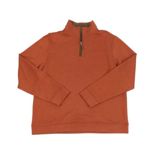 F/X Fusion Cashmere Soft Touch Quarter Zip in Orange