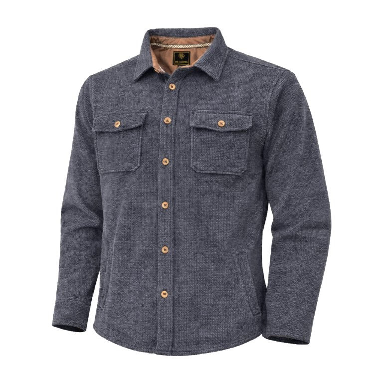 F/X Fusion Washed Stretch Cord Sportshirt in Indigo