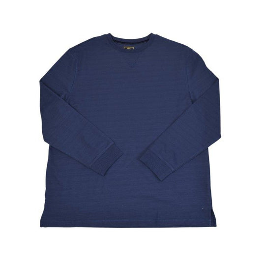 F/X Fusion Long Sleeve Crew Neck Tee in Navy