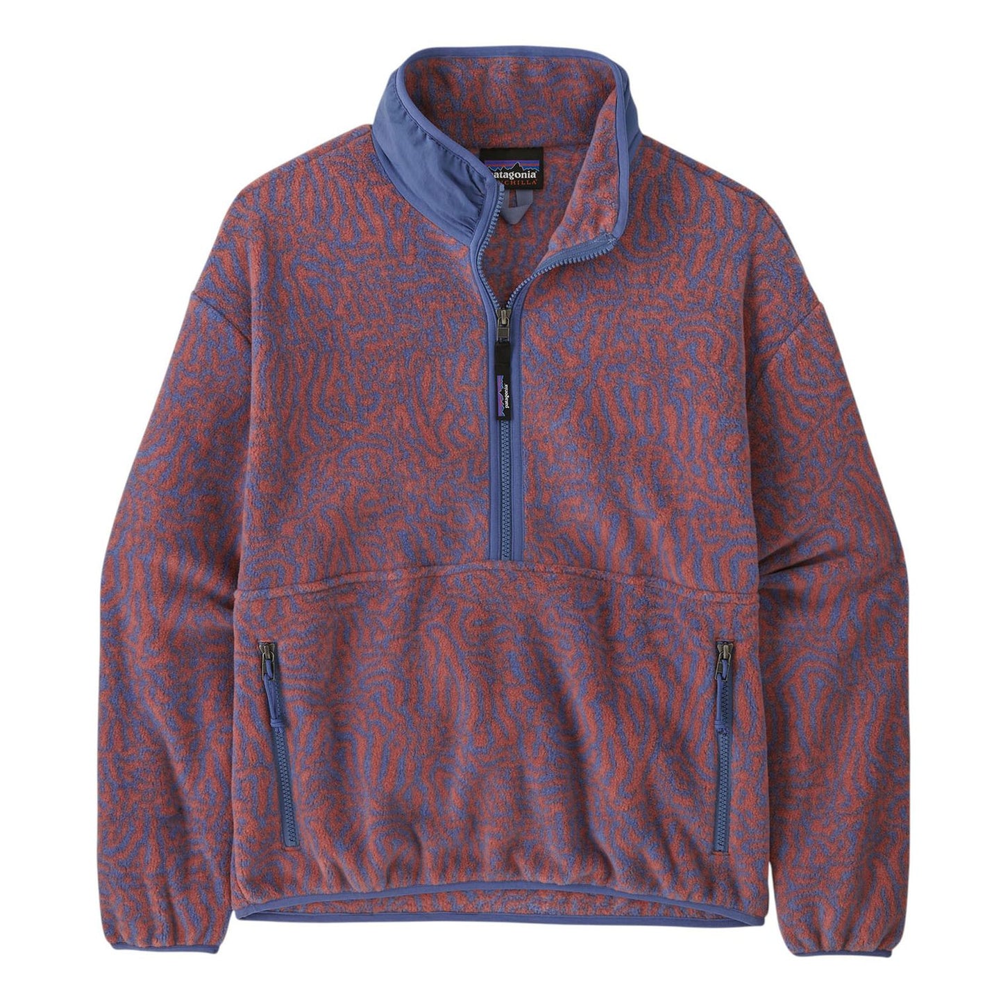 Womens Patagonia Synch Marsupial Half Zip in Sea Run: Potters Red