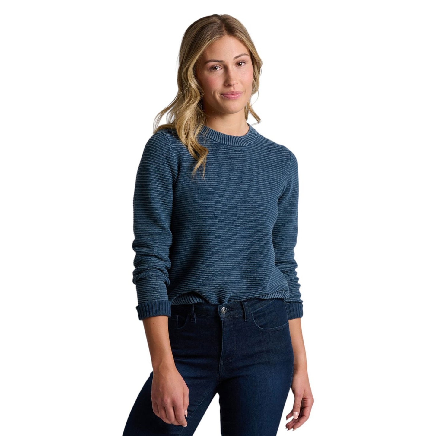 Womens Kuhl Sofie Sweater in Metal Blue