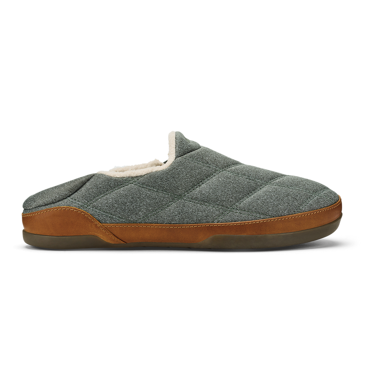 Olukai Mens Puku'i Slipper in Ash