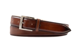 Martin Dingman Firenze Italian Dress Calf Leather Belt - Whisky