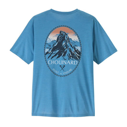 Patagonia Mens Cap Cool Daily Shirt in Chouinard Crest:Shore Blue
