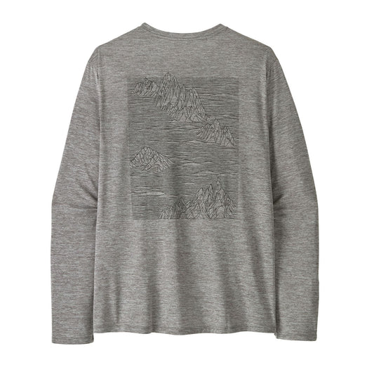 Patagonia Mens L/S Cap Cool Daily Shirt in Strataspire:Feather Grey