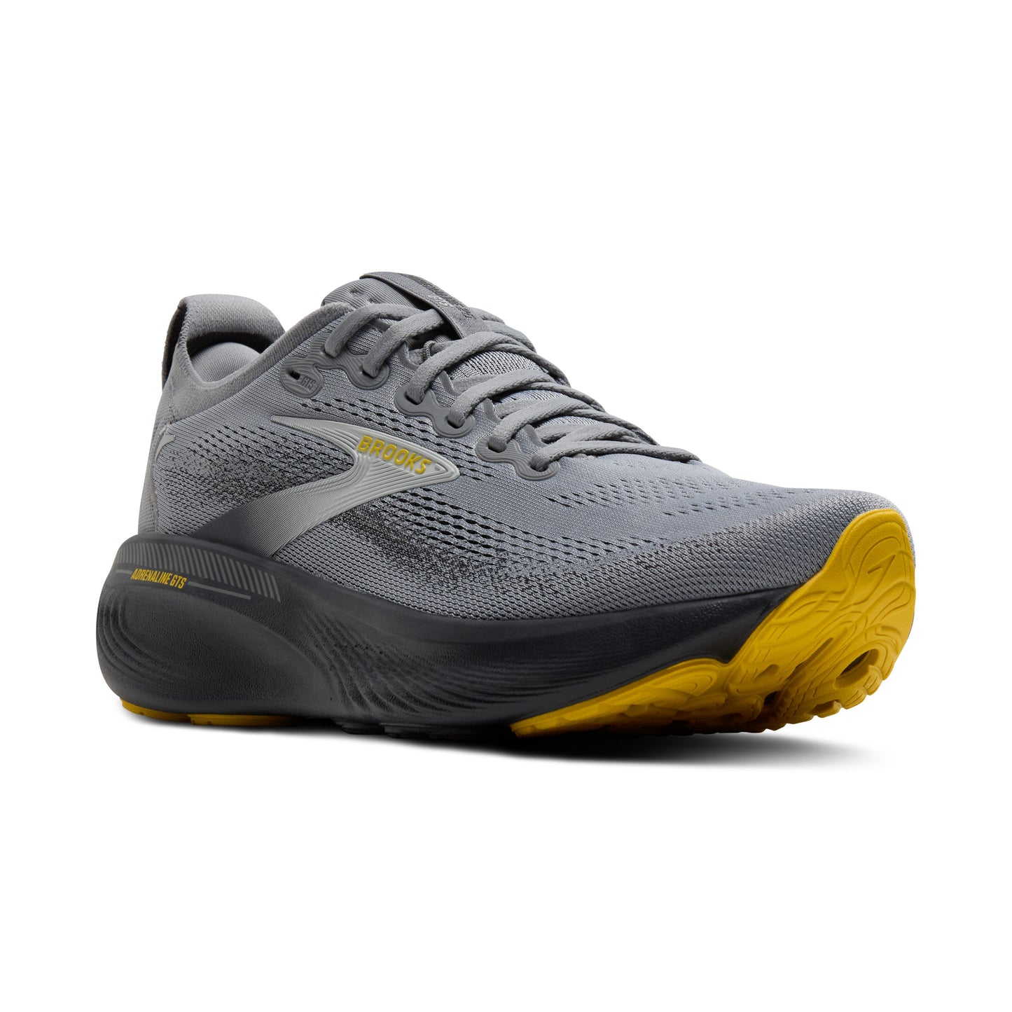Brooks Mens Adrenaline GTS 25 Running Shoe in Primer Grey/Ebony/Jasmine