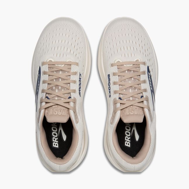 Brooks Mens Ghost Max 3 Running Shoe in Coconut/Chateau/Navy