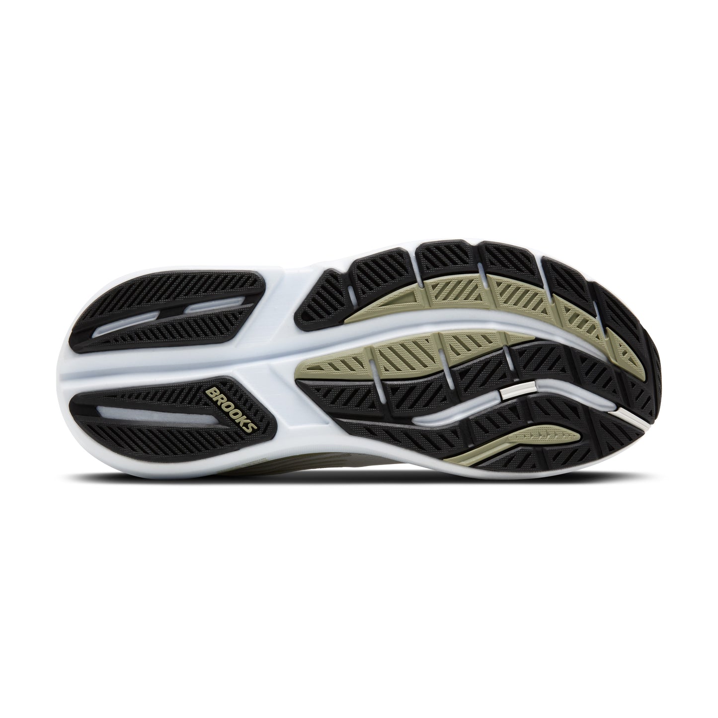 Brooks Mens Ghost Max 3 Running Shoe in Bright White/Tea/Black