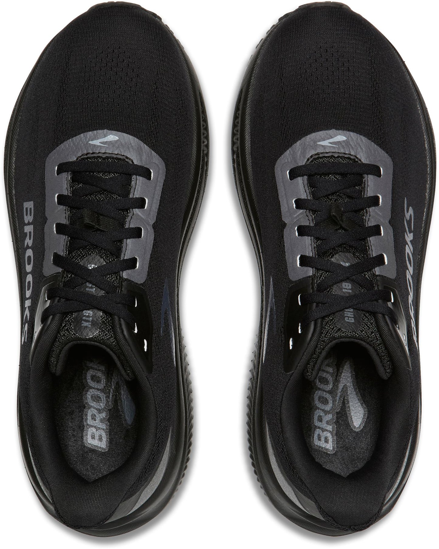Brooks Mens Ghost 18 GTX Running Shoe in Black/Black/Ebony