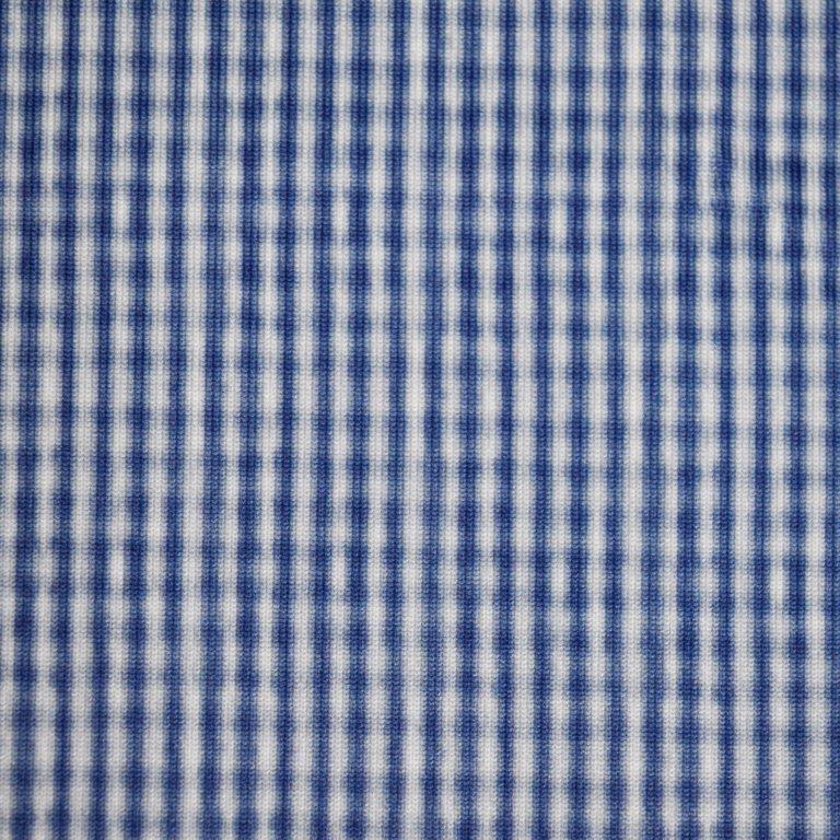 F/X Fusion Printed Performance Polo in Navy Micro Gingham
