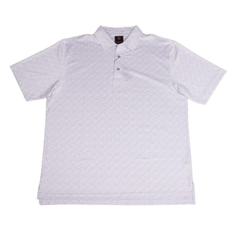 F/X Fusion Printed Performance Polo in Purple Splash Print