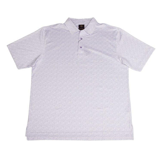 F/X Fusion Printed Performance Polo in Purple Splash Print