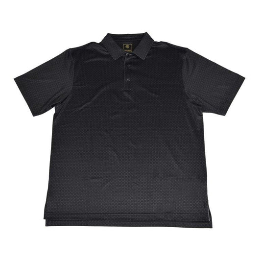 F/X Fusion Printed Performance Polo in Black Geo Print