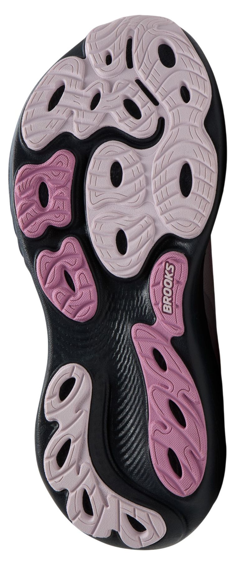 Womens Brooks Adrenaline GTS 25 Running Shoe in Mauve/Ebony/Pink