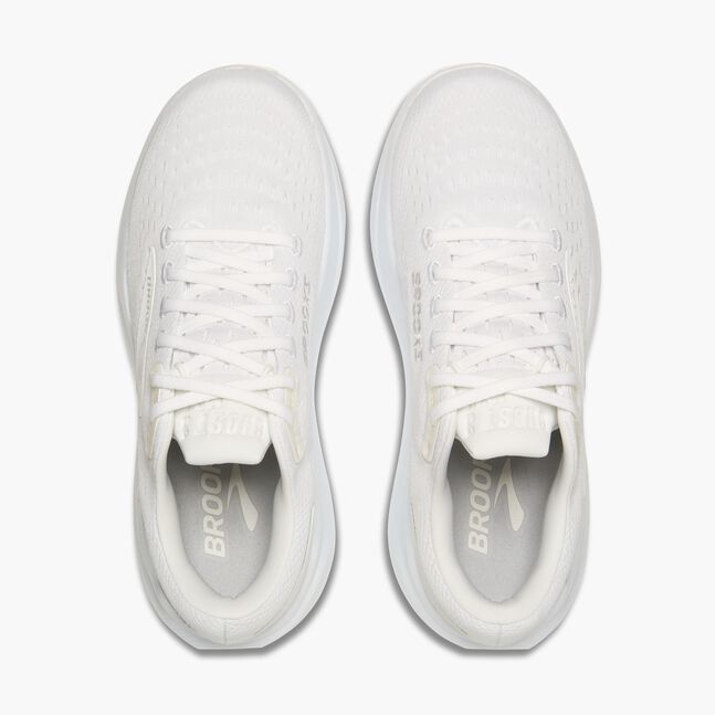 Womens Brooks Ghost Max 3 Running Shoe in White/White