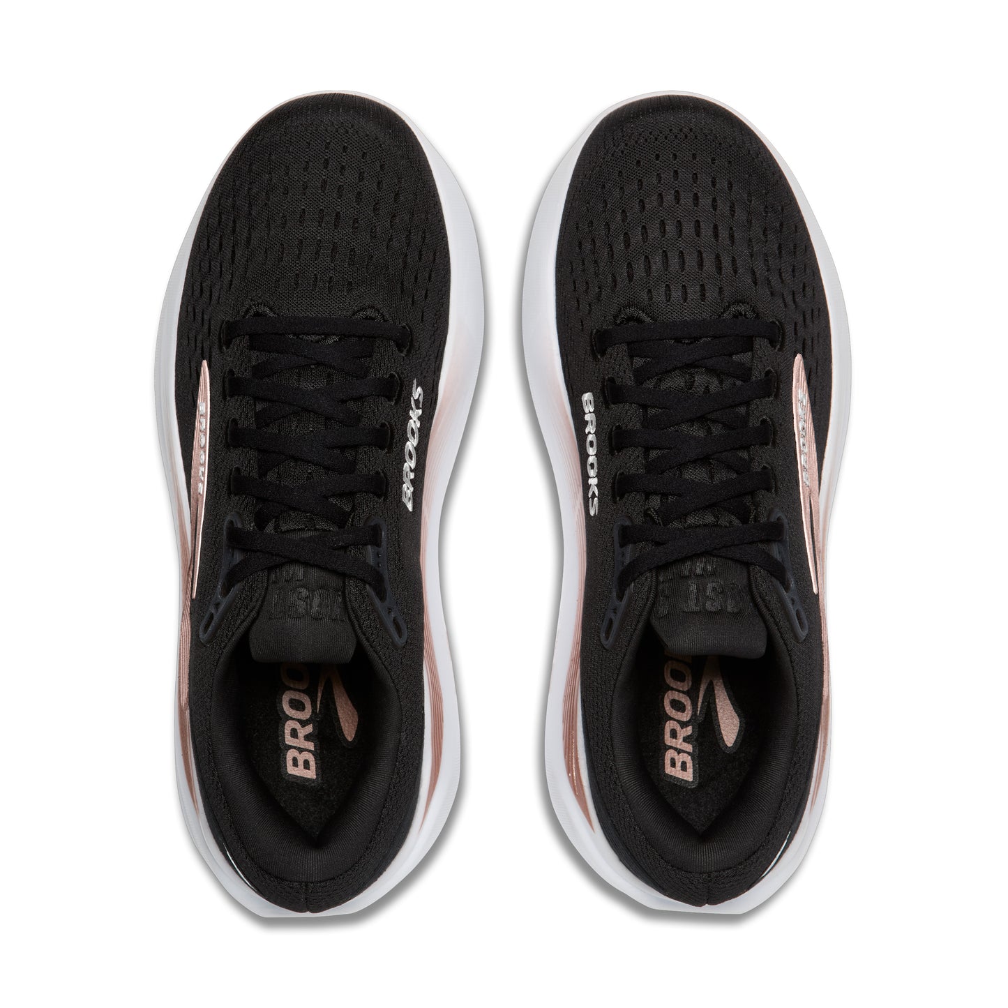 Womens Brooks Ghost Max 3 Running Shoe in Black/Black/Rose Gold