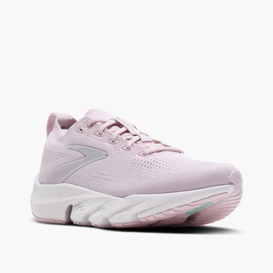 Womens Brooks Glycerin Flex Running Shoe in Pink/Harbor Mist/Yucca