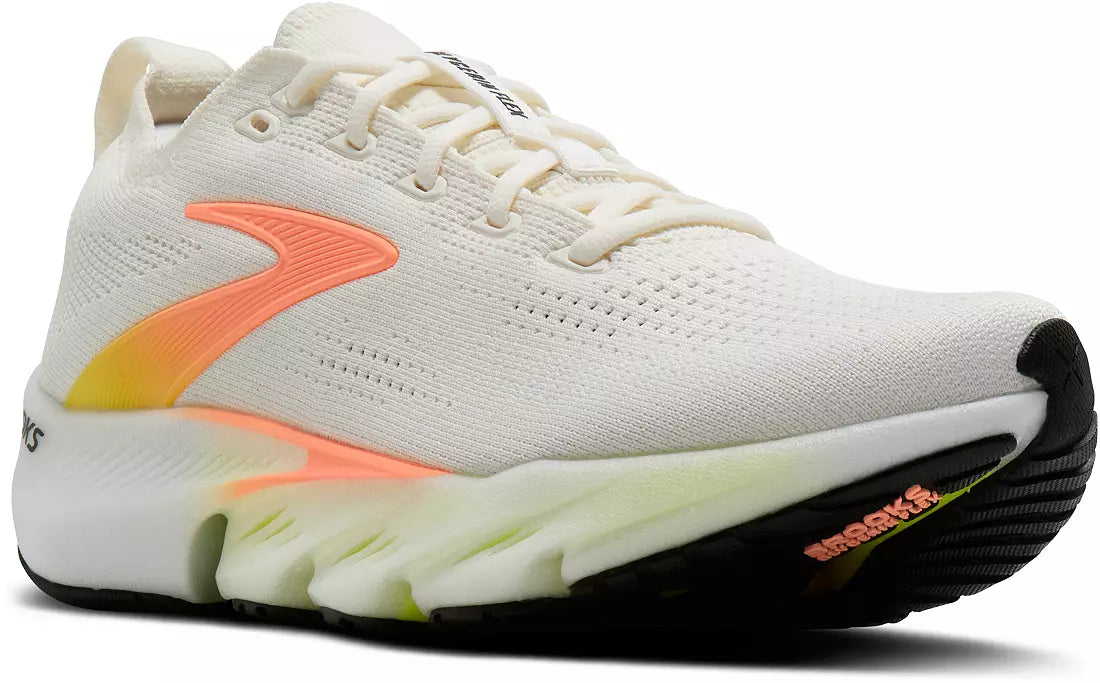Womens Brooks Glycerin Flex Running Shoe in White/Peach/Nightlife